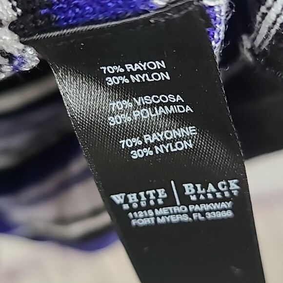 White House Black Market Boat Neck Stripe Pullover Top Lightweight Sweater - Picture 8 of 10